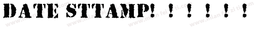 date sttamp字体转换